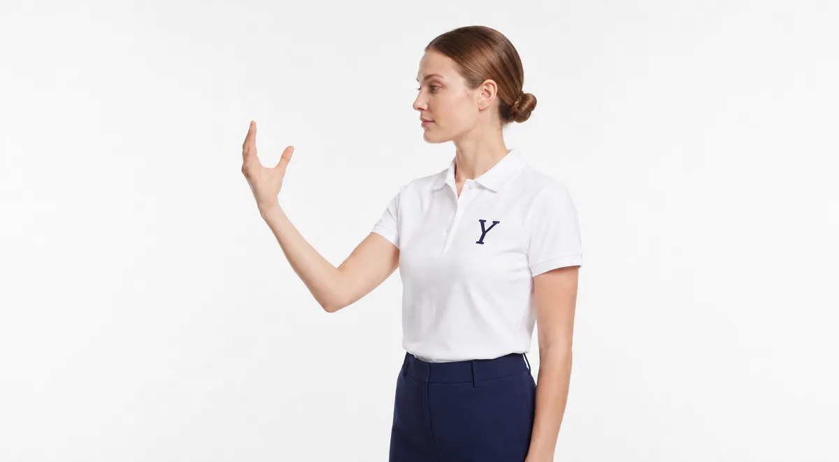 Vertical double block in American Sign Language
