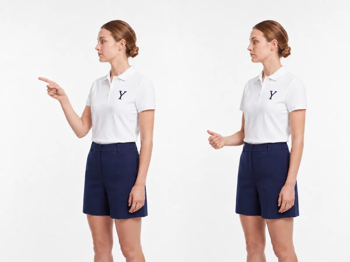 Tie in American Sign Language