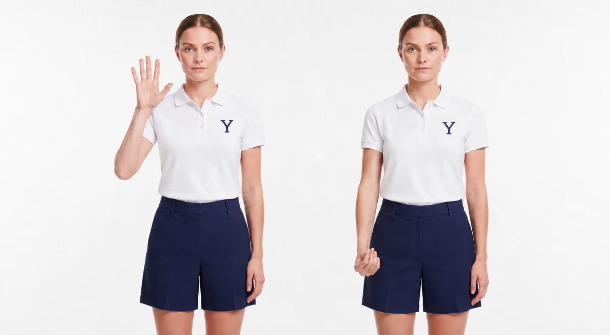 Tack / jibe — select maneuver in American Sign Language