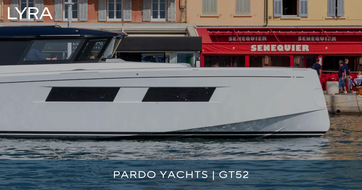 Pardo GT52,文中讨论的游艇目录示例。